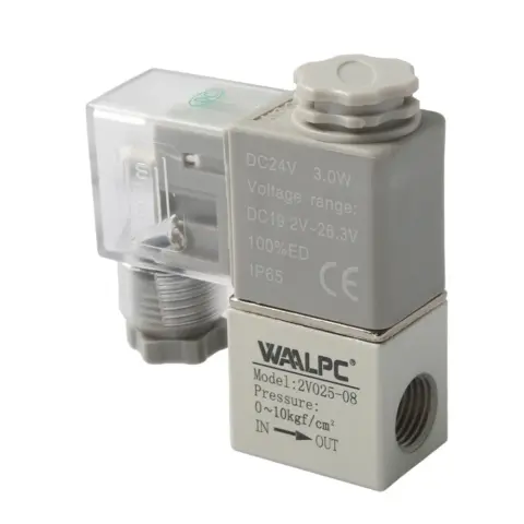 Соленоидный клапан WAALPC 2V025 — 2/2 NC прямого действия, латунь, G1/8″/G1/4″