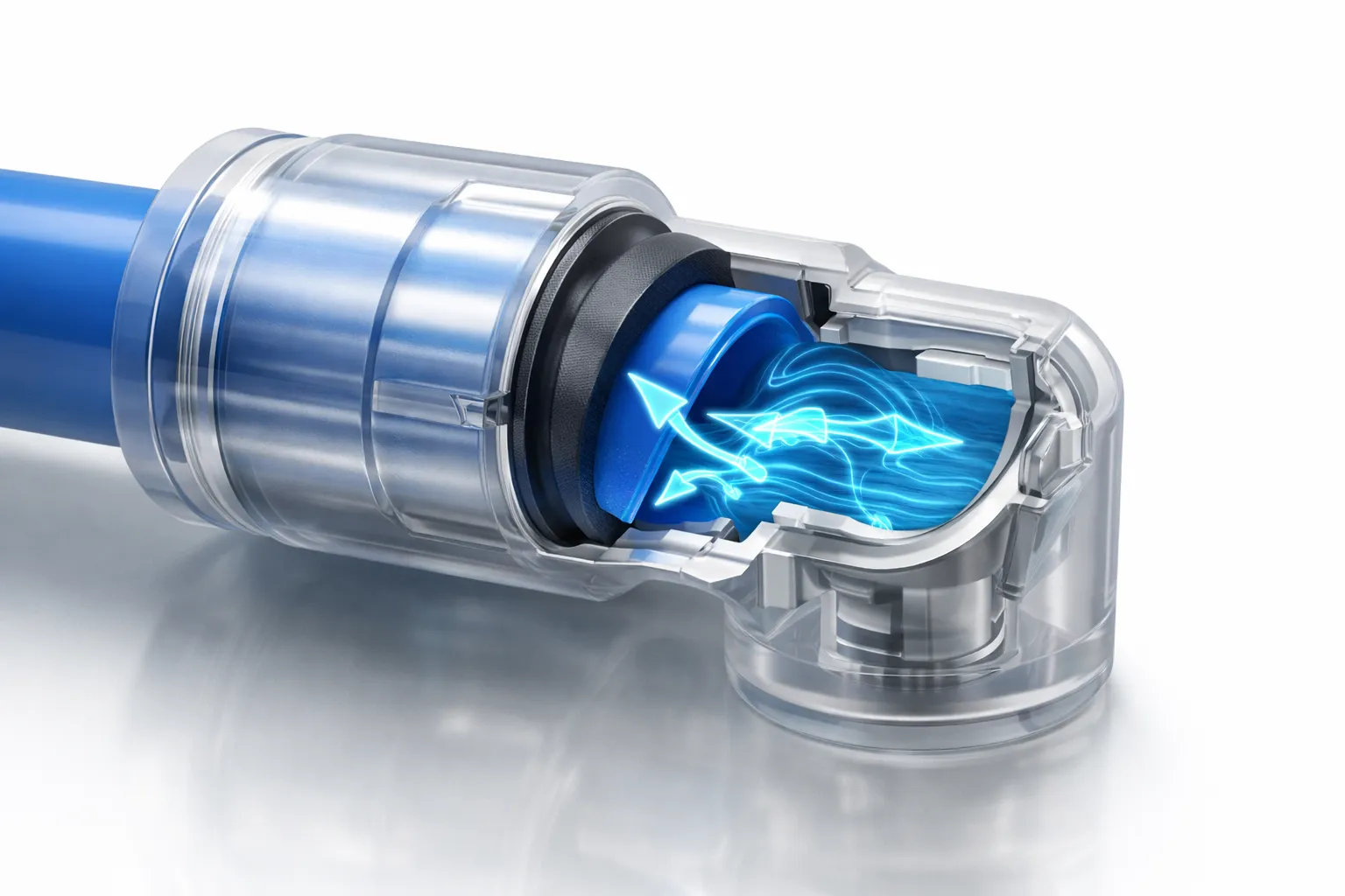 Утечки воздуха в пневмосистеме из-за косого реза трубки