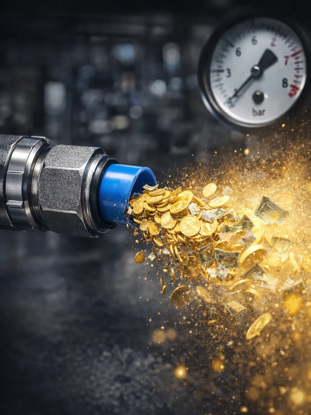 Стоимость утечек воздуха в пневмосистеме — расчёт на год