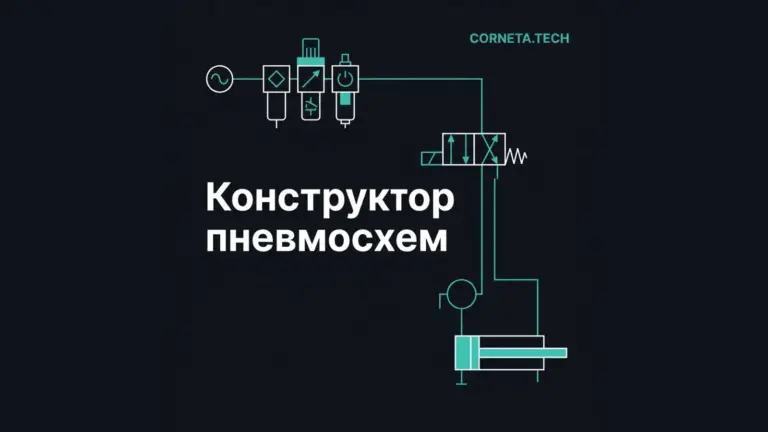 Как нарисовать пневмосхему онлайн: бесплатный конструктор