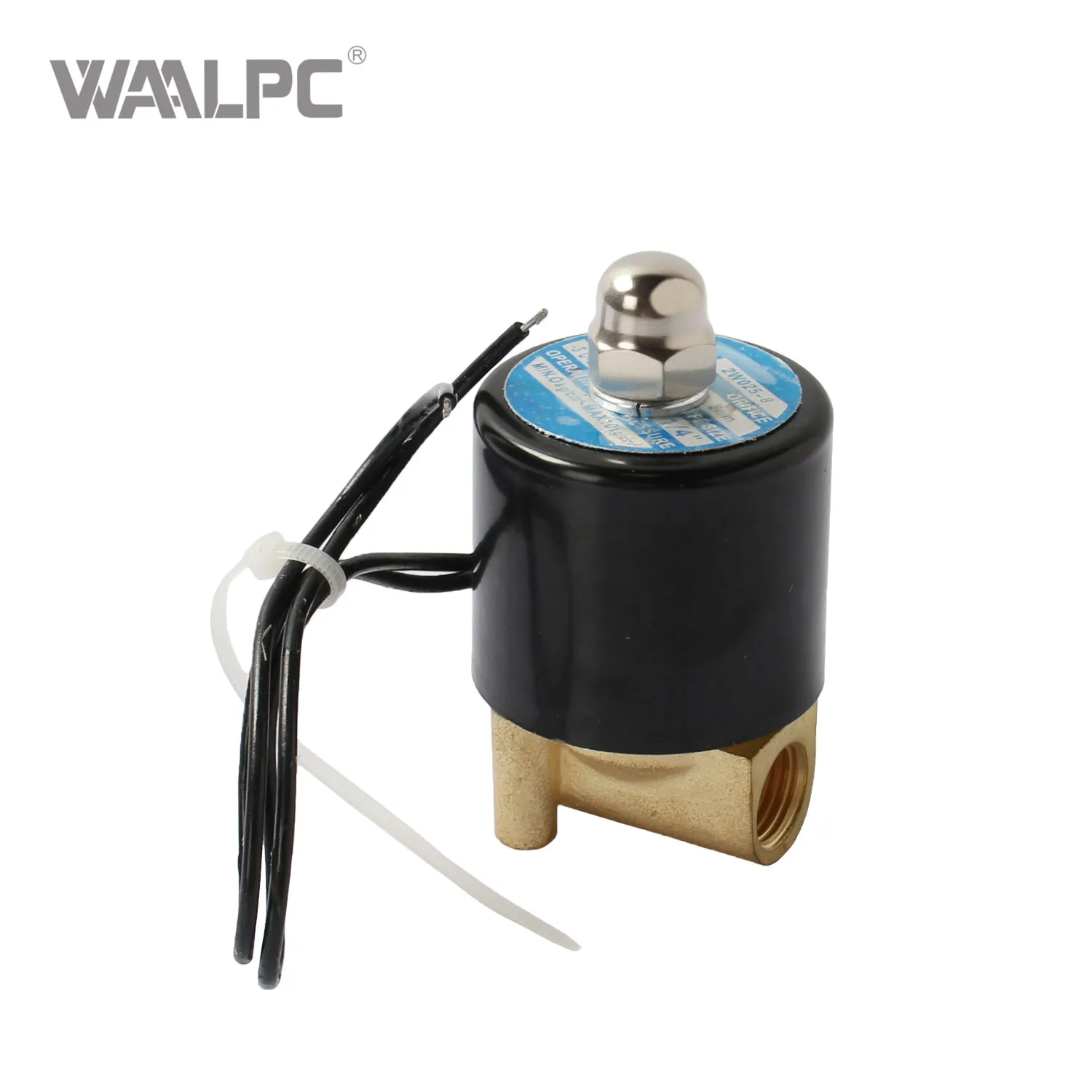 Соленоидный клапан WAALPC 2W025-08 — латунный, нормально закрытый, DN 2.5 мм