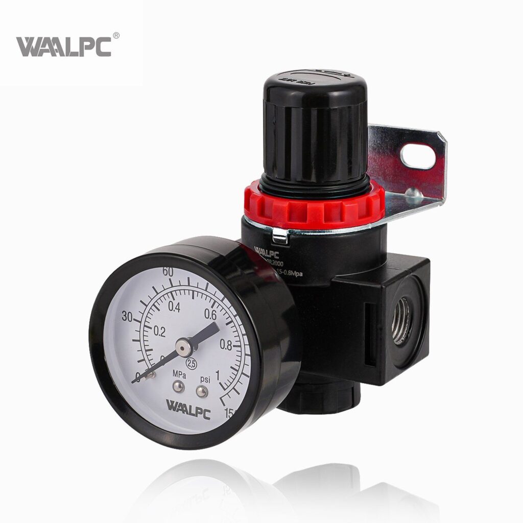 Регулятор давления BR — пневматический, со встроенным манометром WAALPC BR2000-02