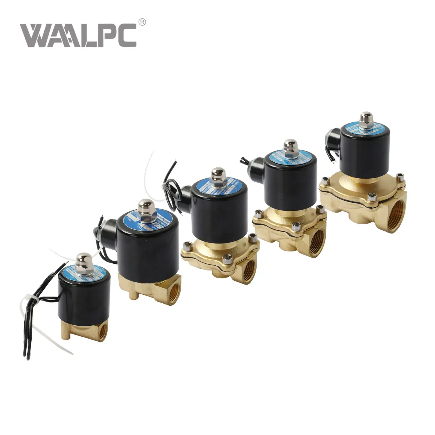 WAALPC 2W — все 7 размеров клапанов соленоидных от G1/8 до G2 в наличии