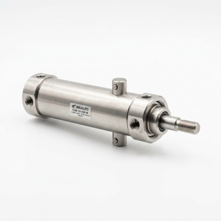 Пневмоцилиндр круглый TCM — с трунноном (цапфой), Ø6-160 мм, ход 5-250 мм