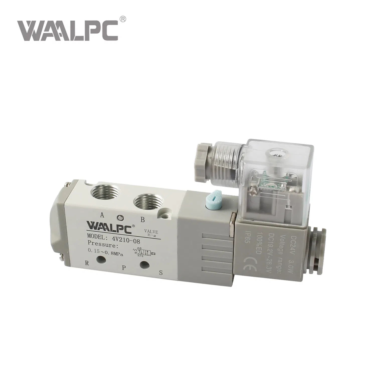 Пневмораспределитель 4V210-10-AC220V, схема 5/2, порт G3/8