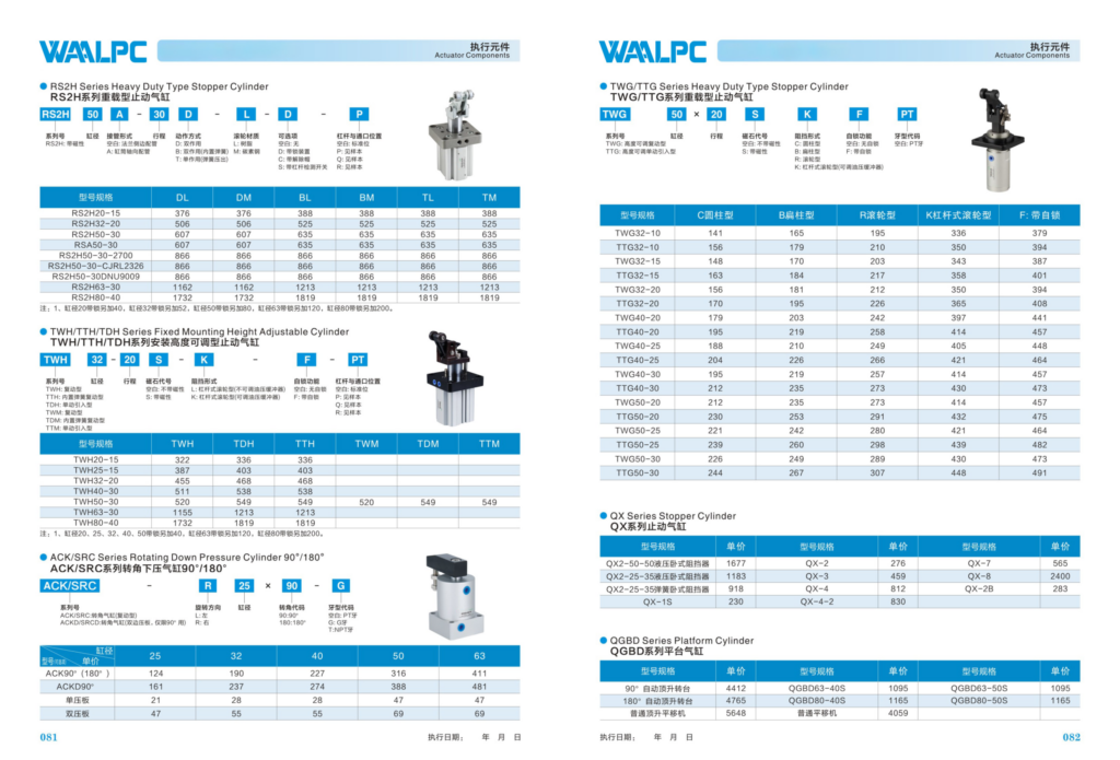 WAALPC QX Пневмоцилиндр