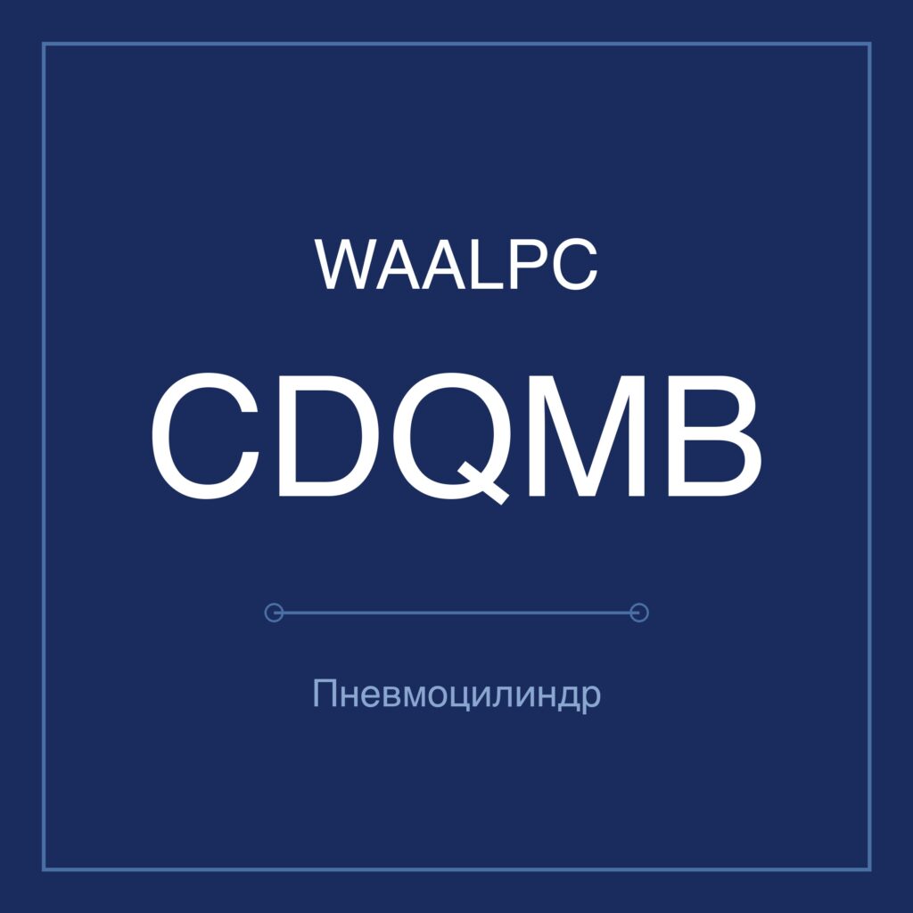 Пневмоцилиндр с направляющими CDQMB — Ø12–100 мм, ход 5–100 мм WAALPC CDQMB/TACQ-S-100-10