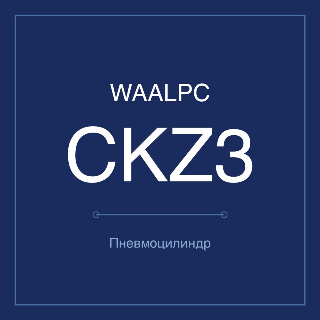 Зажимной пневмоцилиндр CKZ3 — Ø40–80 мм WAALPC CKZ3T-40