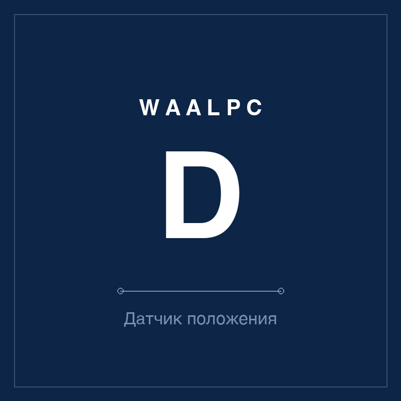 Датчик положения (геркон) D WAALPC D