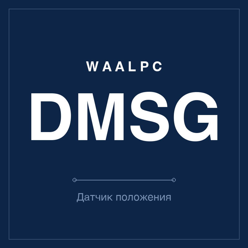 Датчик положения (геркон) DMSG WAALPC DMSG