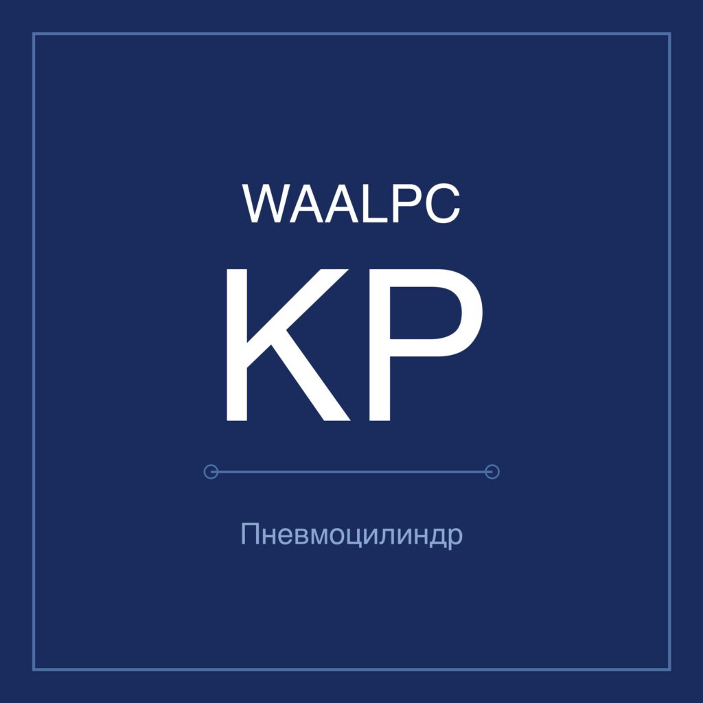 Зажимной пневмоцилиндр KP — Ø6–32 мм, ход 180–7500 мм WAALPC KP-10-350