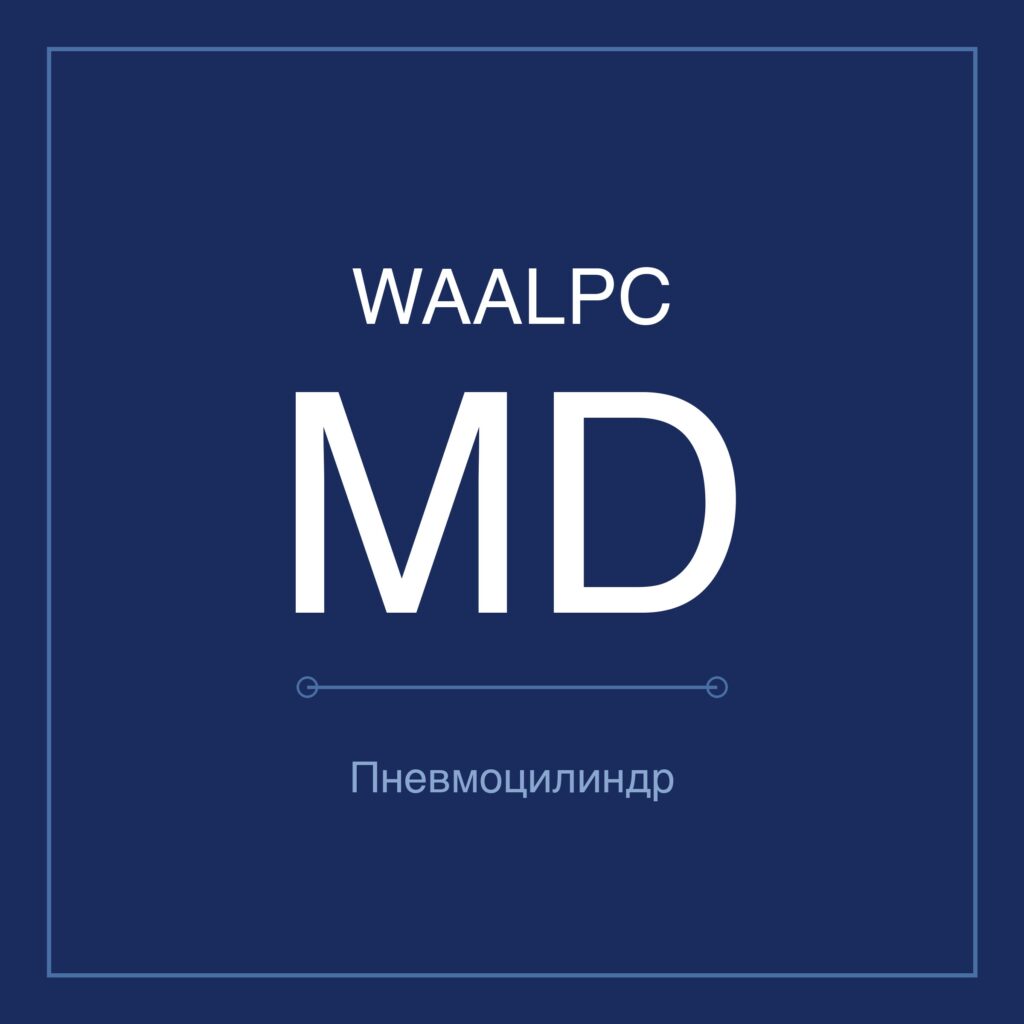 Пневмоцилиндр мини MD — Ø10–32 мм, ход 5–100 мм WAALPC MD-10-10