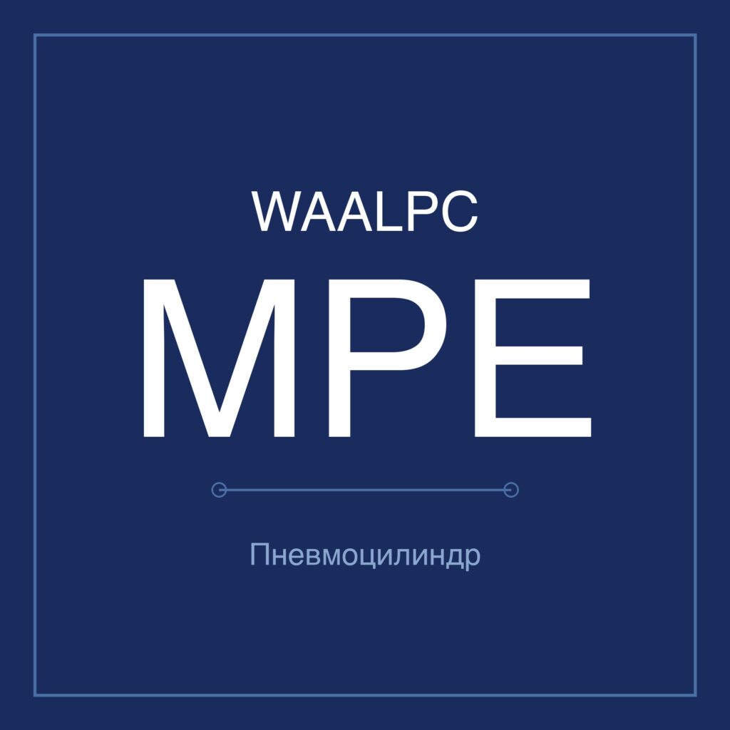 Пневмоцилиндр мини MPE — Ø6–16 мм, ход 5–15 мм WAALPC MPE-10-10