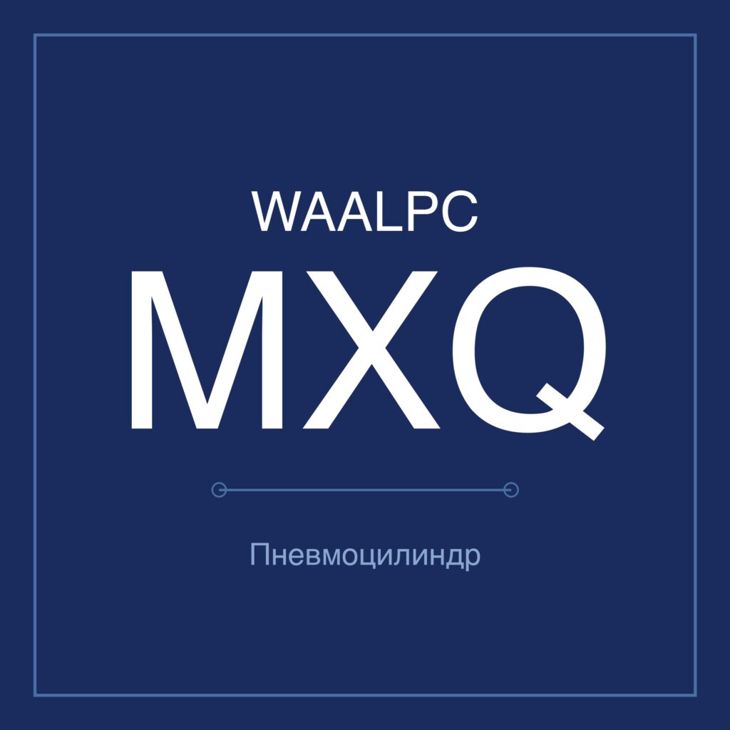 Пневмостол (слайдер) MXQ — Ø6–25 мм, ход 10–150 мм WAALPC MXQ-12-10