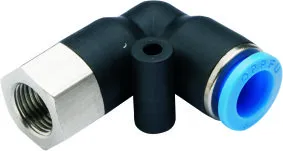 Фитинг угловой 90° цанговый, внутренняя резьба PLF