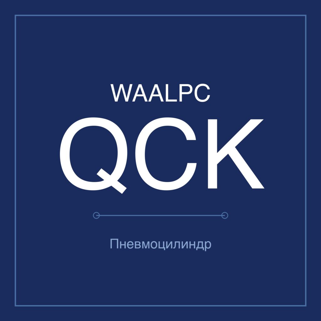 Зажимной пневмоцилиндр QCK — Ø12–63 мм, ход 10–50 мм WAALPC QCK-SM-12-10