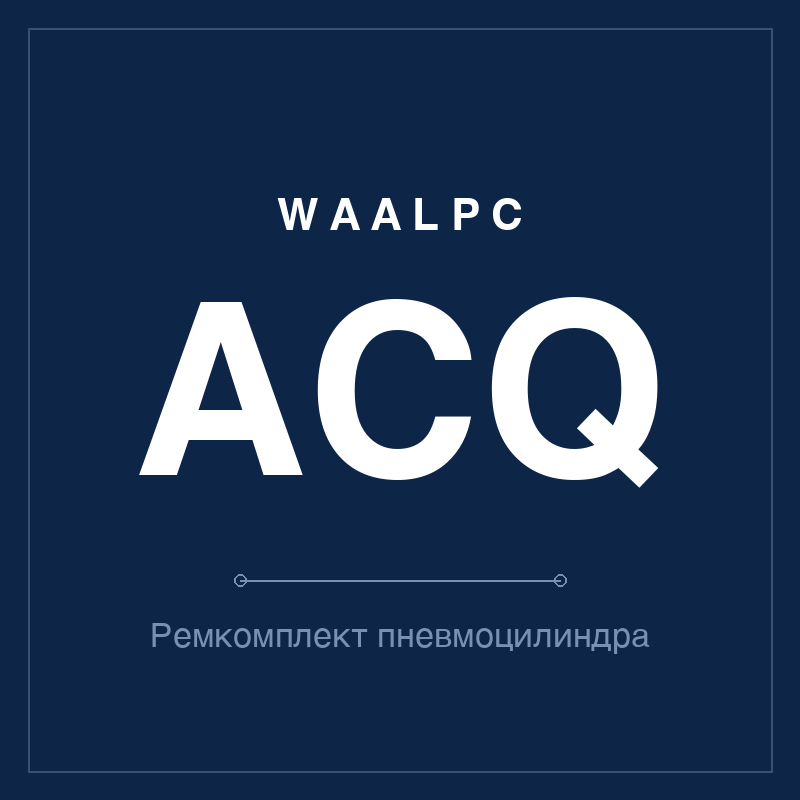 Ремкомплект (уплотнения) пневмоцилиндра ACQ WAALPC ACQ-KIT