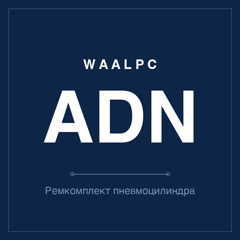 Ремкомплект (уплотнения) пневмоцилиндра ADN WAALPC ADN-KIT
