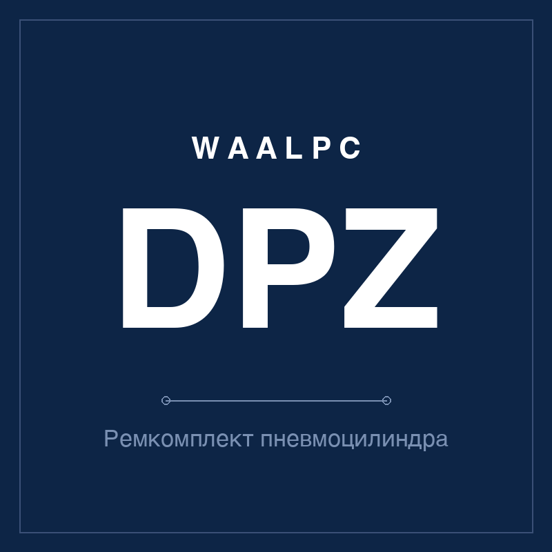 Ремкомплект (уплотнения) пневмоцилиндра DPZ WAALPC DPZ-KIT