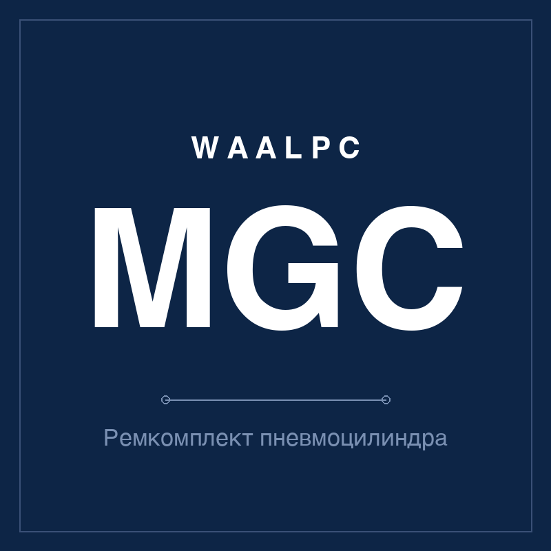 Ремкомплект (уплотнения) пневмоцилиндра MGC WAALPC MGC-KIT