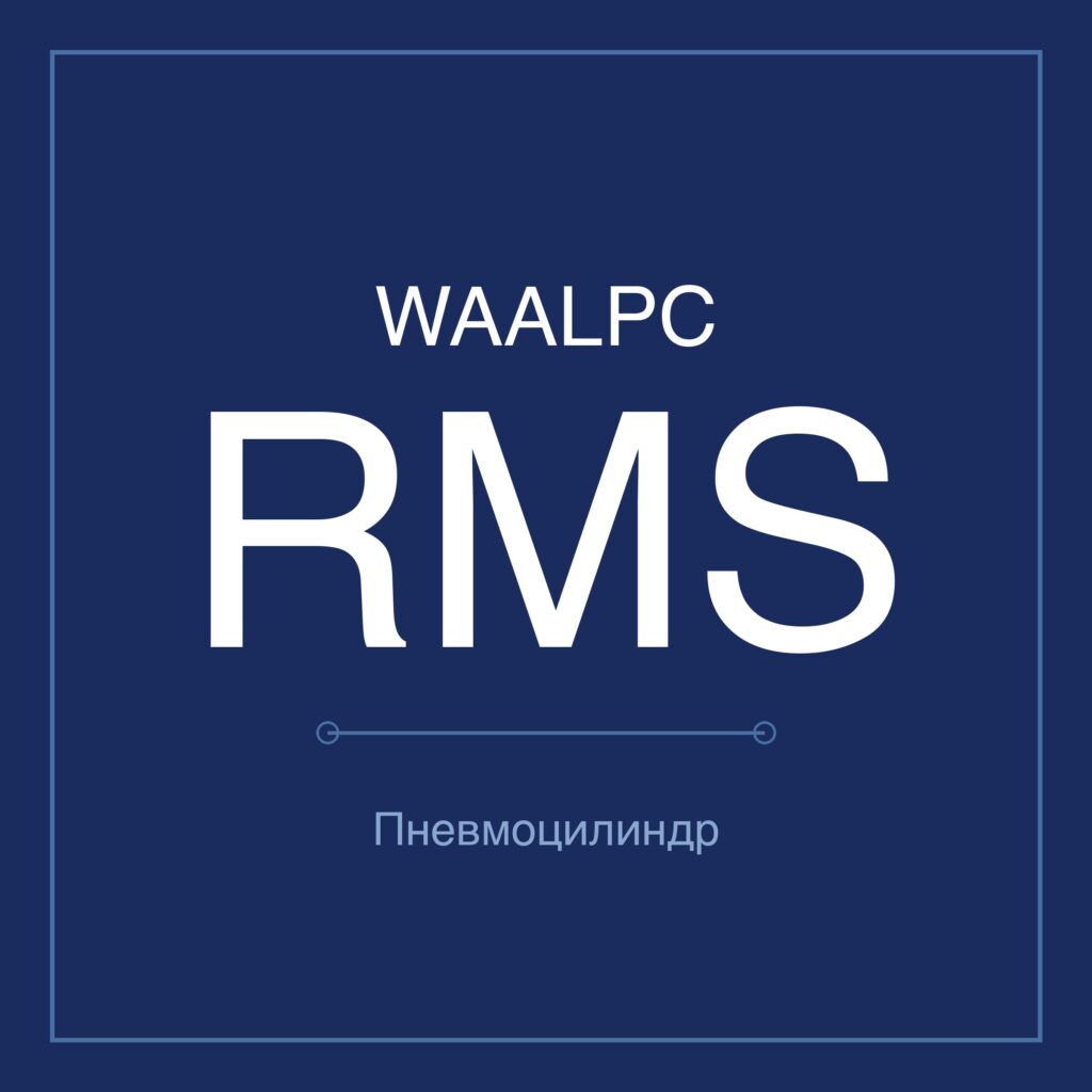 Пневмоцилиндр бесштоковый RMS — Ø10–40 мм, ход 100–2000 мм WAALPC RMS-10-100