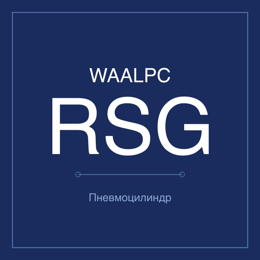 Стопорный пневмоцилиндр RSG — Ø32–50 мм, ход 10–30 мм WAALPC RSG-32-10