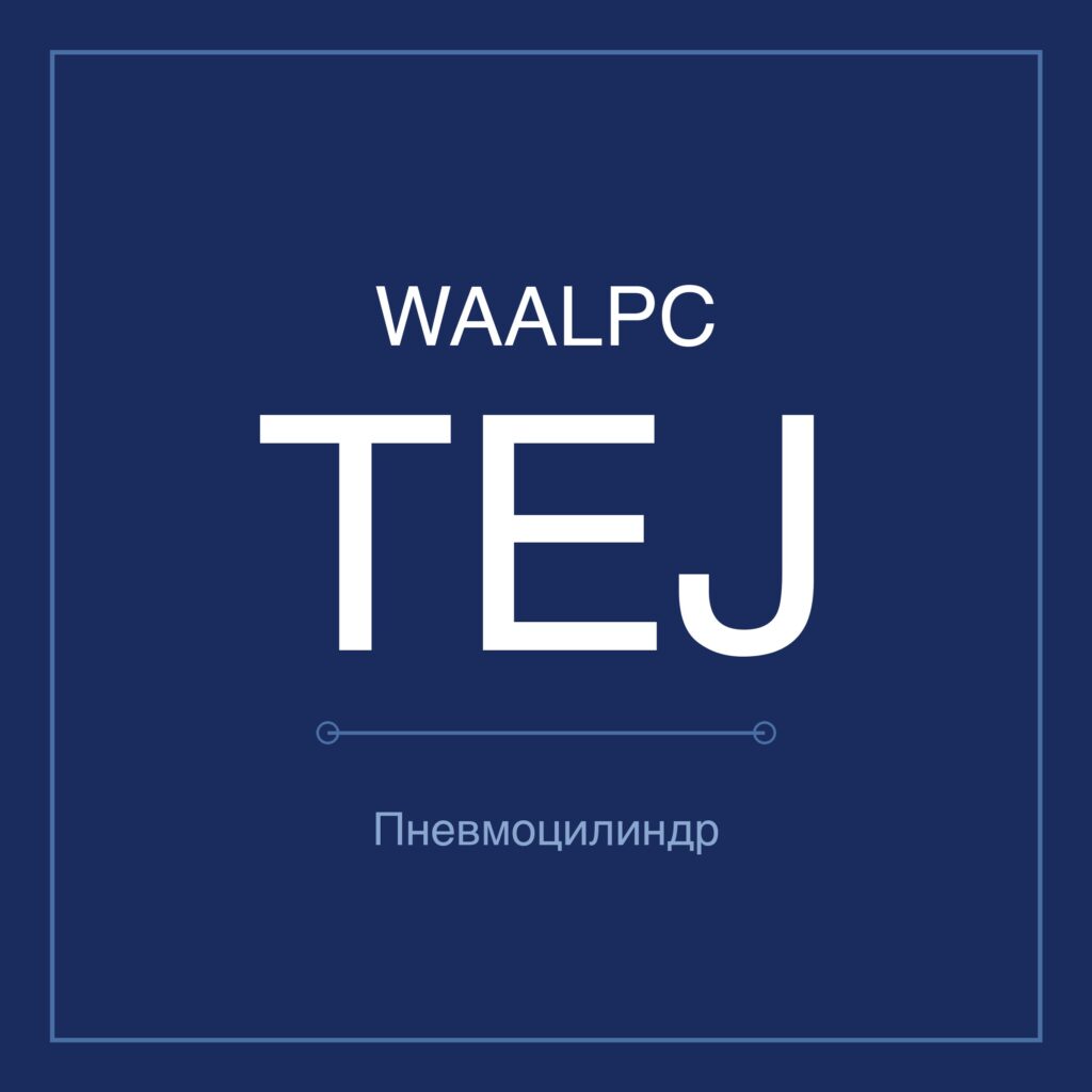 Зажимной пневмоцилиндр TEJ — Ø16–20 мм, ход 15–15 мм WAALPC TEJ-16-15